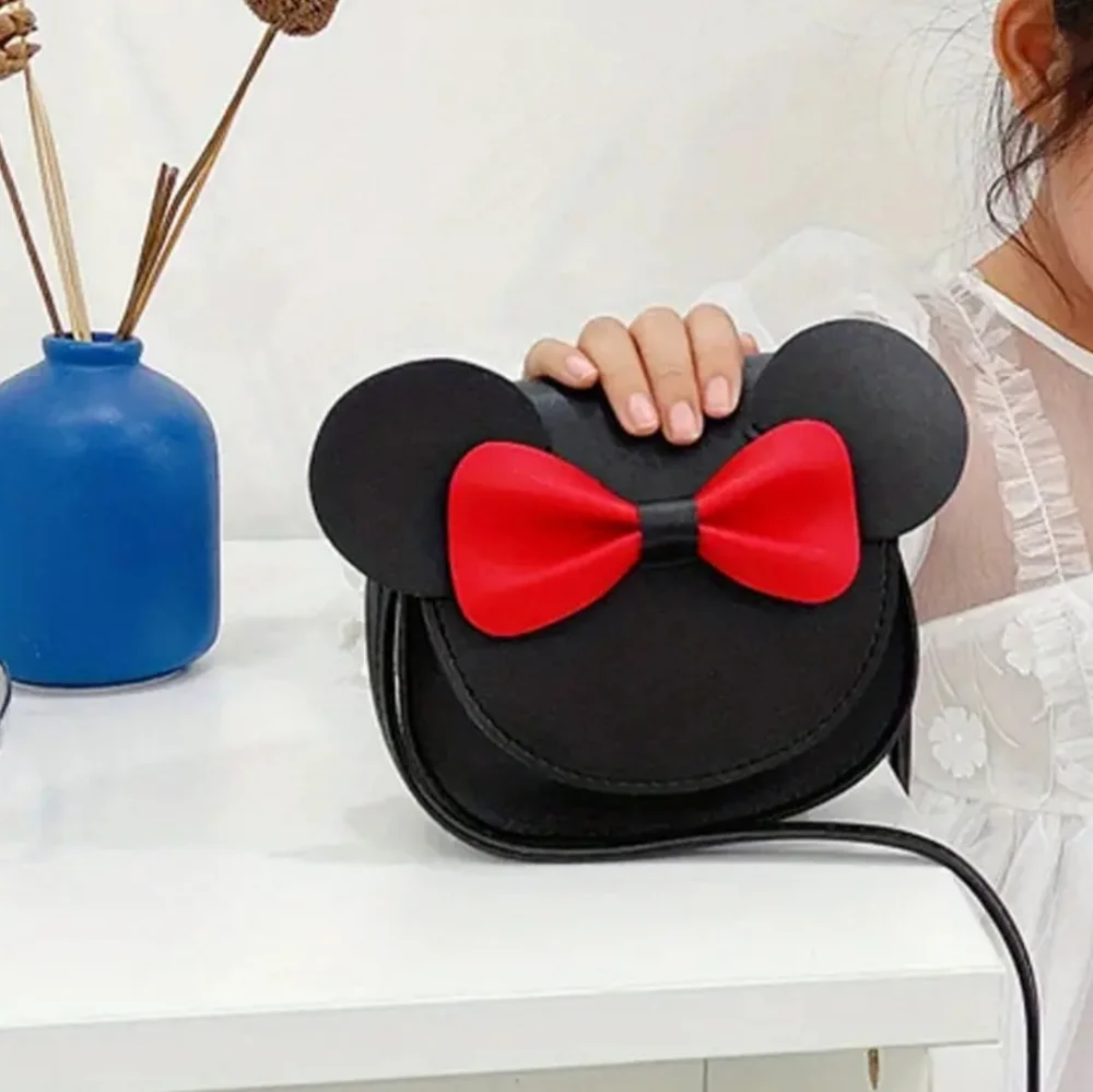 Black Minny Mouse Inspired Hand Bag: